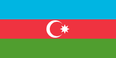 Flag of the country where Azerbaijani is most spoken