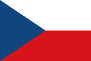 Flag of the country where Czech is most spoken