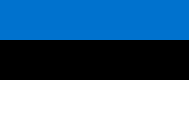 Flag of the country where Estonian is most spoken