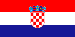 Flag of the country where Croatian is most spoken