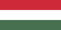 Flag of the country where Hungarian is most spoken