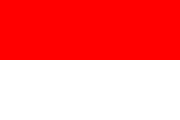 Flag of the country where Indonesian is most spoken