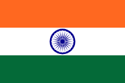 Flag of the country where Hindi is most spoken