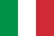 Flag of the country where Italian is most spoken