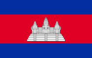 Flag of the country where Khmer is most spoken