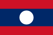 Flag of the country where Lao is most spoken