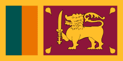 Flag of the country where Sinhala is most spoken
