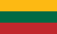 Flag of the country where Lithuanian is most spoken