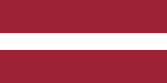 Flag of the country where Latvian is most spoken