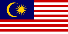 Flag of the country where Malay is most spoken