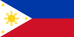 Flag of the country where Filipino (Tagalog) is most spoken