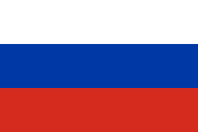 Flag of the country where Russian is most spoken