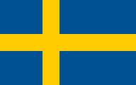Flag of the country where Swedish is most spoken