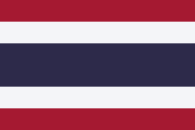 Flag of the country where Thai is most spoken