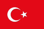 Flag of the country where Turkish is most spoken
