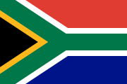 Flag of the country where Zulu (isiZulu) is most spoken