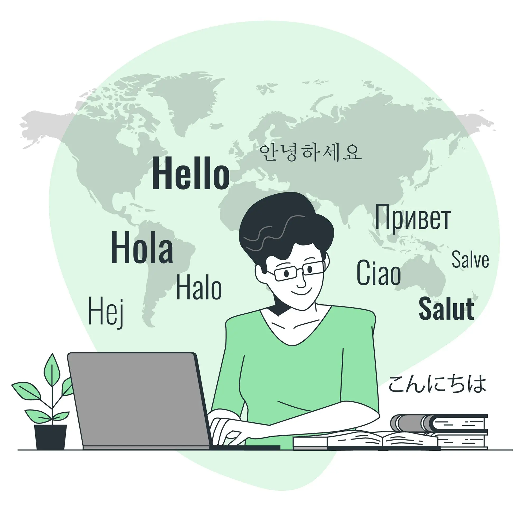 Image of a person reflecting on text to speech quality in various languages